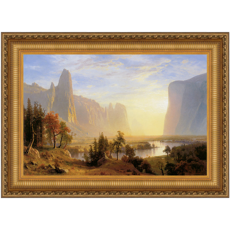 Yosemite Valley, 1868 Print by Albert Bierstadt, 35.75" H x 49.25" W x 1.875" D