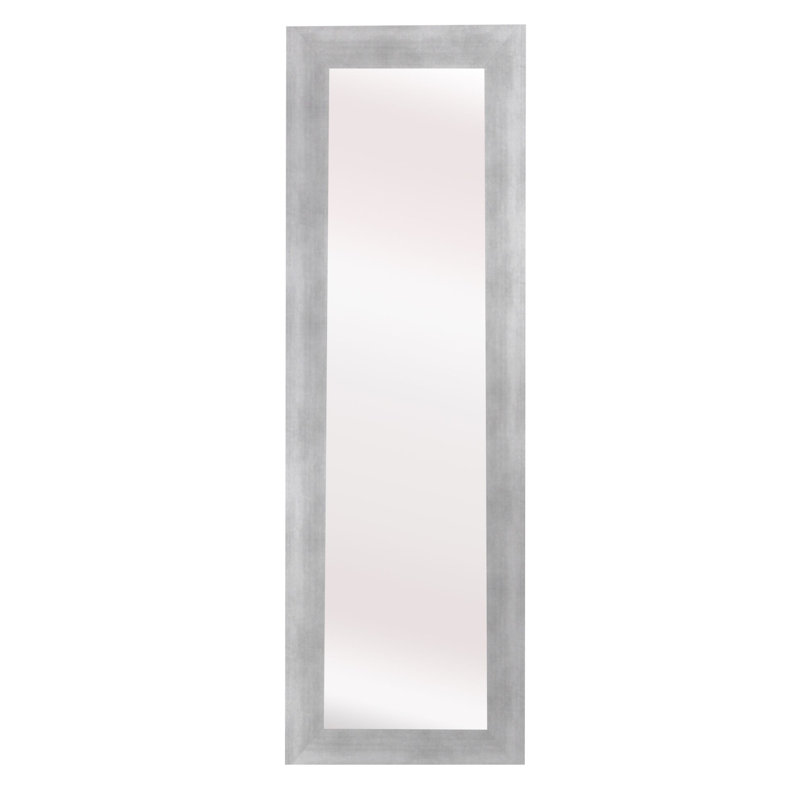 Flat Wall Mirror, 72" H x 39" W, Silver