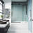 Cass 56-60" W x 66" H Sliding Frameless Tub Door with 3/8" Clear Glass-55865517