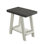 Table de bout en bois à deux tons de style contemporain gris anthracite et beige Athens