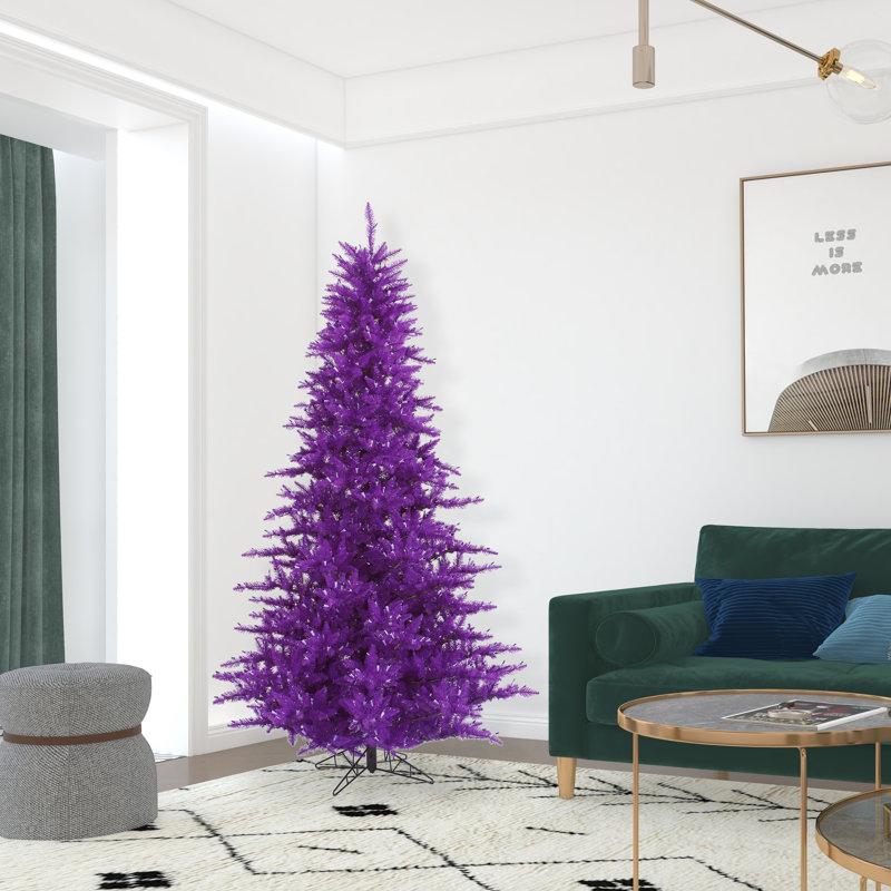 Arbre de noël artificiel 7,5' avec un pied Purple Fir