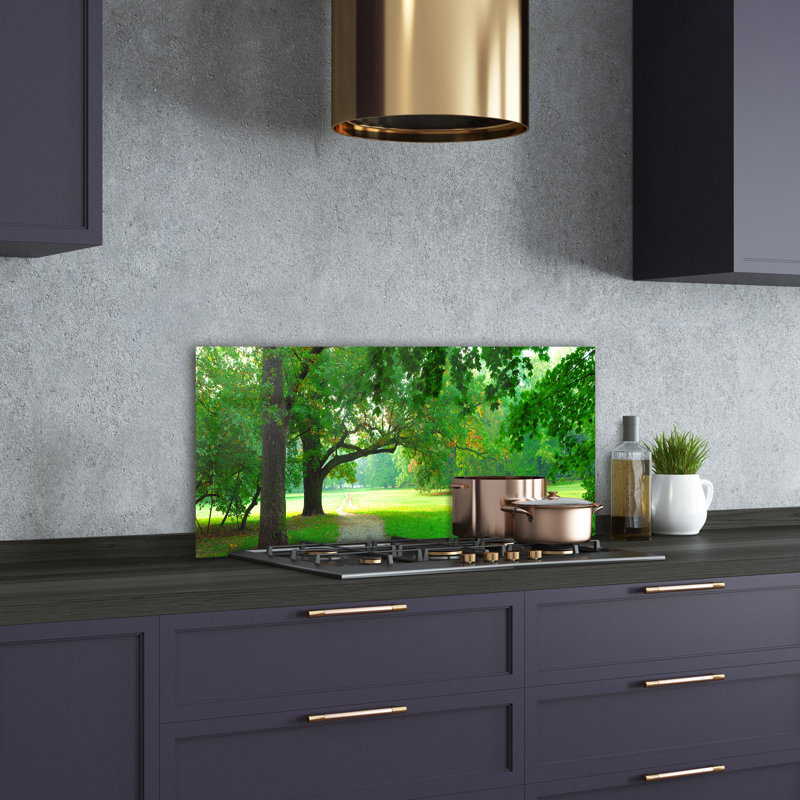 Lobar 50cm W x 100cm L Glass Peel and Stick Panel