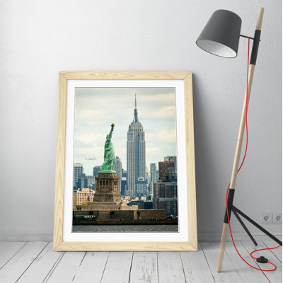 New York Empire State - Single Picture Frame Print on Canvas