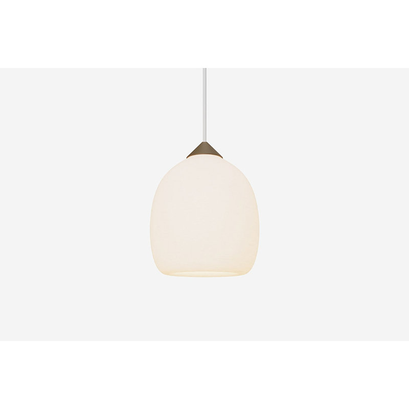 Gulp Pendant Light, Walnut, 18.5'' H x 6.97'' W x 6.97'' D, Black