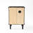 23"H Traditional Solid Wood Nightstand with Fluted Glass Door, Drawer-Left-102430248-102430244