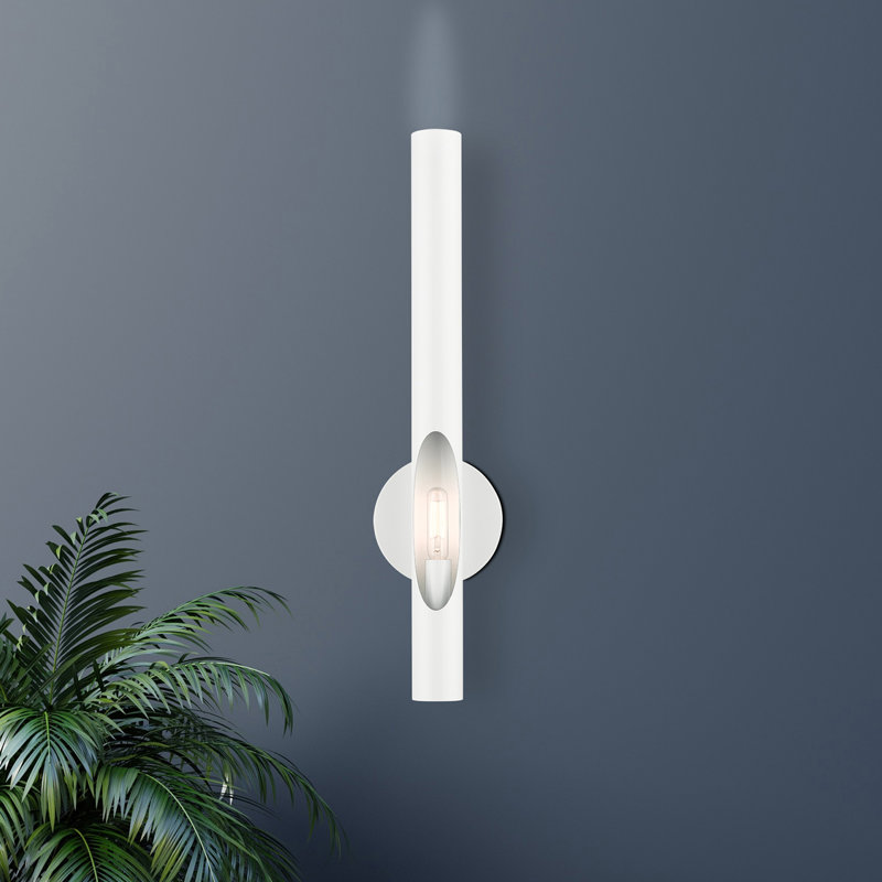 Applique murale articulée à 1 lumière à intensité variable Clearlake, Blanc brillant