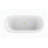 Chaylynn 59'' x 28'' Freestanding Soaking Acrylic Bathtub-1350099972