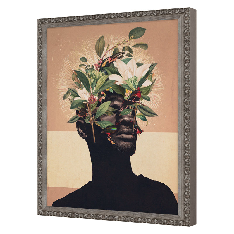 «Birds Are My Real Origin» par Moth, Frank, Argent argent, H 40 po x l 30 po