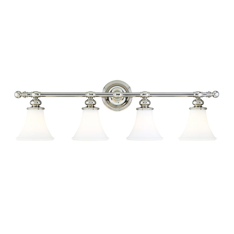 Weston 4 - Light Vanity Light, Polished Nickel