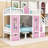 Kinnsley Wooden Playhouse Bunk Bed With Storage Drawers, Transformable Lower Bunk Into Desk-731934267-731934261