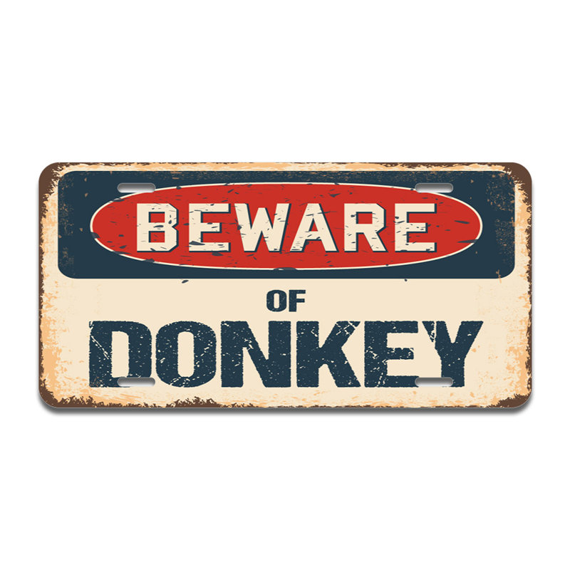 Cadre en aluminium «Beware of Donkey»