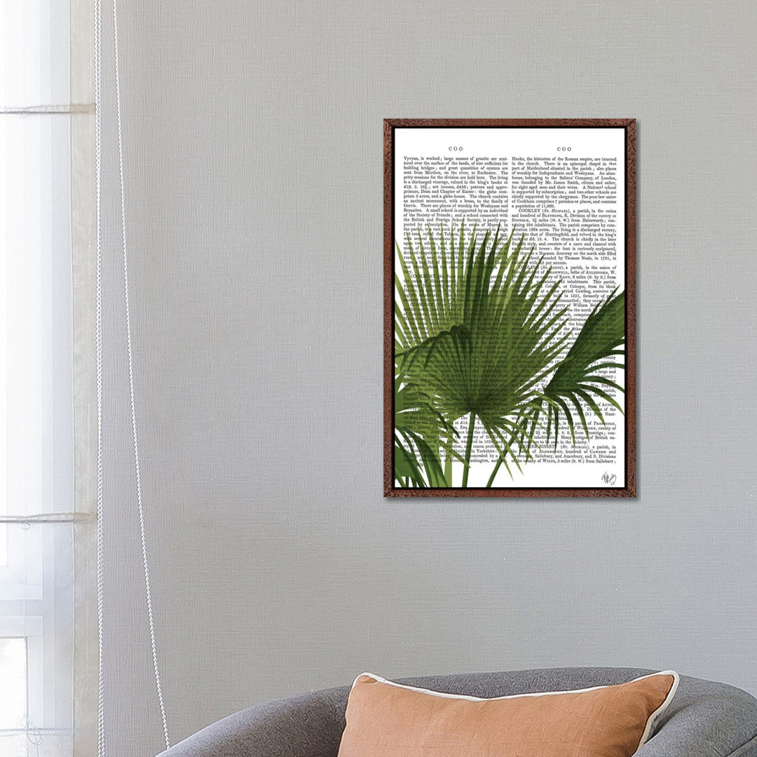 Fan Palm I von Fab Funky - Galerie-verpackte Leinwand Giclée