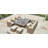 Theone 10 - Person Wicker Patio Dining Set Umbrella Hole Included Rectangular Table with Cushions Included-1992184629