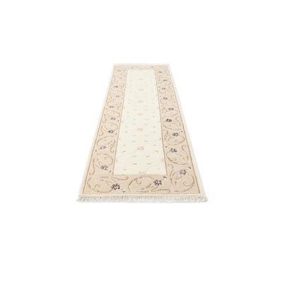 Tapis de couloir beige Indira