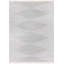 Tapis gris / blanc en coton tissé à plat à la main Justice-195421340