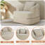Fauteuil demi-tonneau d'appoint convertible surdimensionné rembourré-897957763