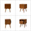 Table de chevet en bois avec station de recharge Boneva-567272142