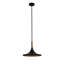 Luminaire suspendu Lodi - noir mat, noyer-106870046