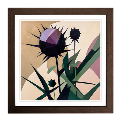 Thistle Suprematism No.5 - Framed Print