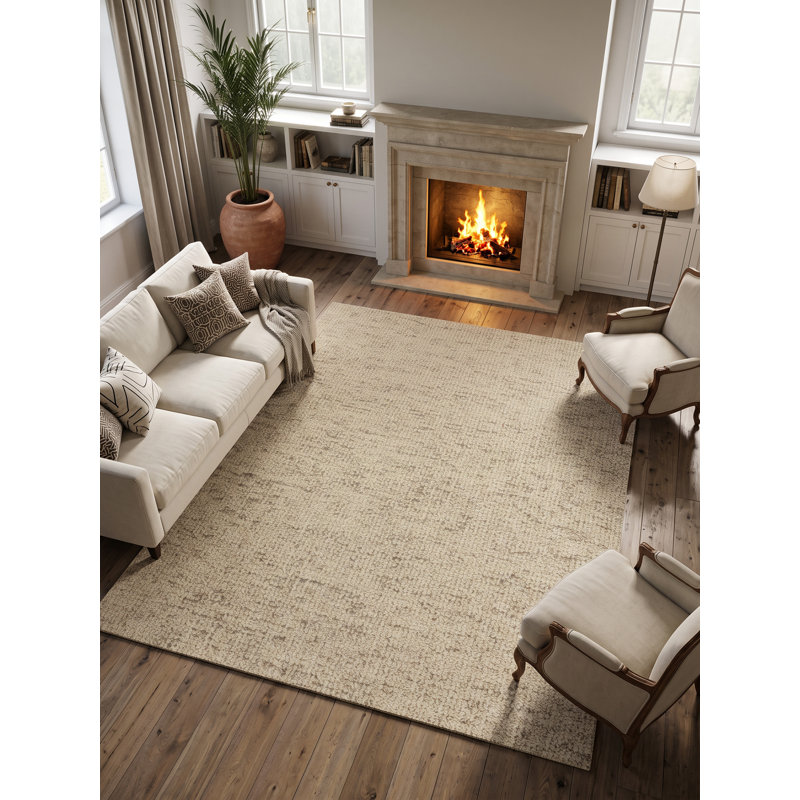 Bindi Rectangle Area Rug in Oat Meal, Rectangle 5' x 8'