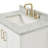 Freitas 31'' Solid Wood Single Bathroom Vanity in White with 1.5'' Carrara Marble Top, Center, Rectangle Sink-1622685424-1656203223