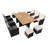 Jarhia 10 - Person Wicker Patio Dining Set with Rectangular Table , Cushions Included-72041102-71663842