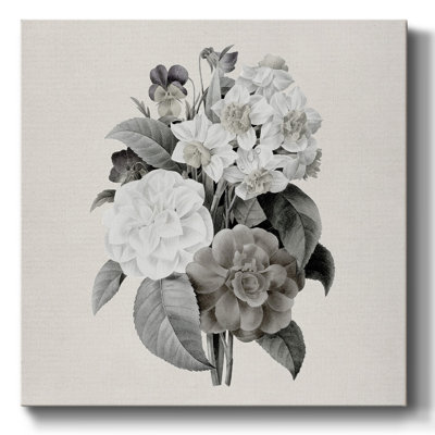 Neutre bouquet sur toile