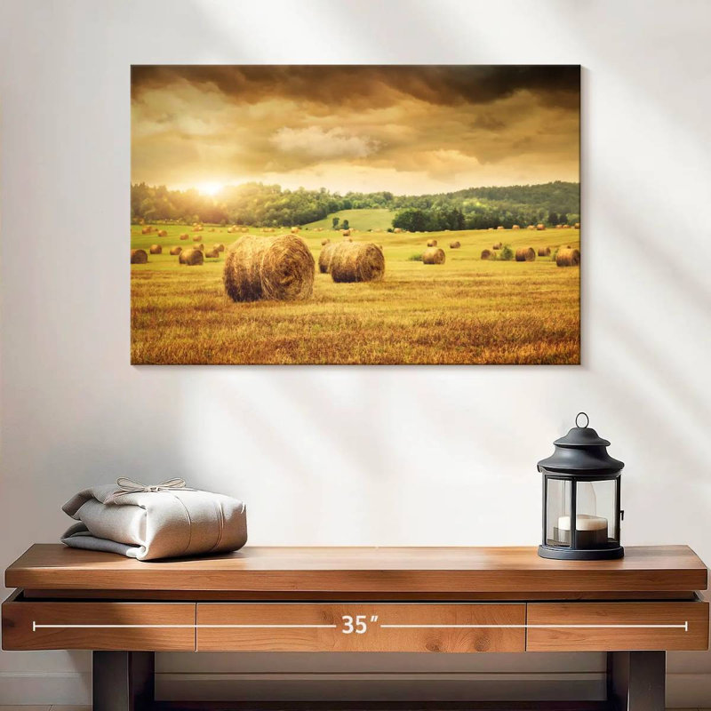 Kerrick Golden Hay Bales, 16" H x 24" W