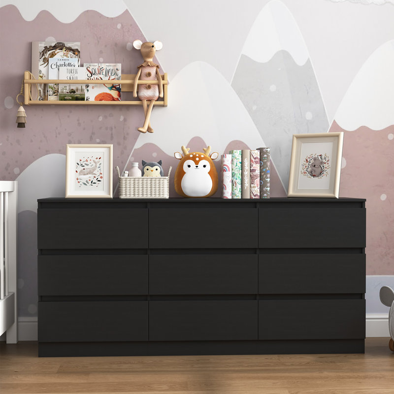9 - Drawer Dressers, Black
