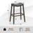 Upholstered Counter Stool with Solid Wood Frame-707199409