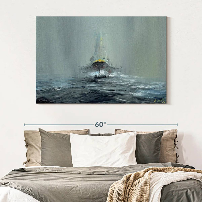 Mait Battleship Yamato 1945, 34" H x 51" W