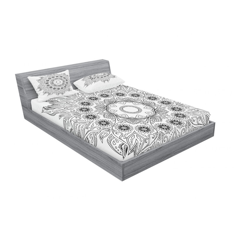 Microfiber Damask Sheet Set