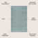 Arzel Solid Low-Pile Aqua Blue Rug