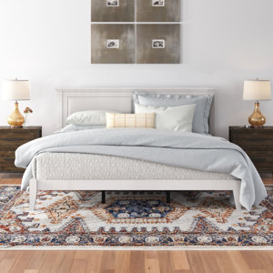 Markovich Solid Wood Platform Bed In Twin - Gloss White