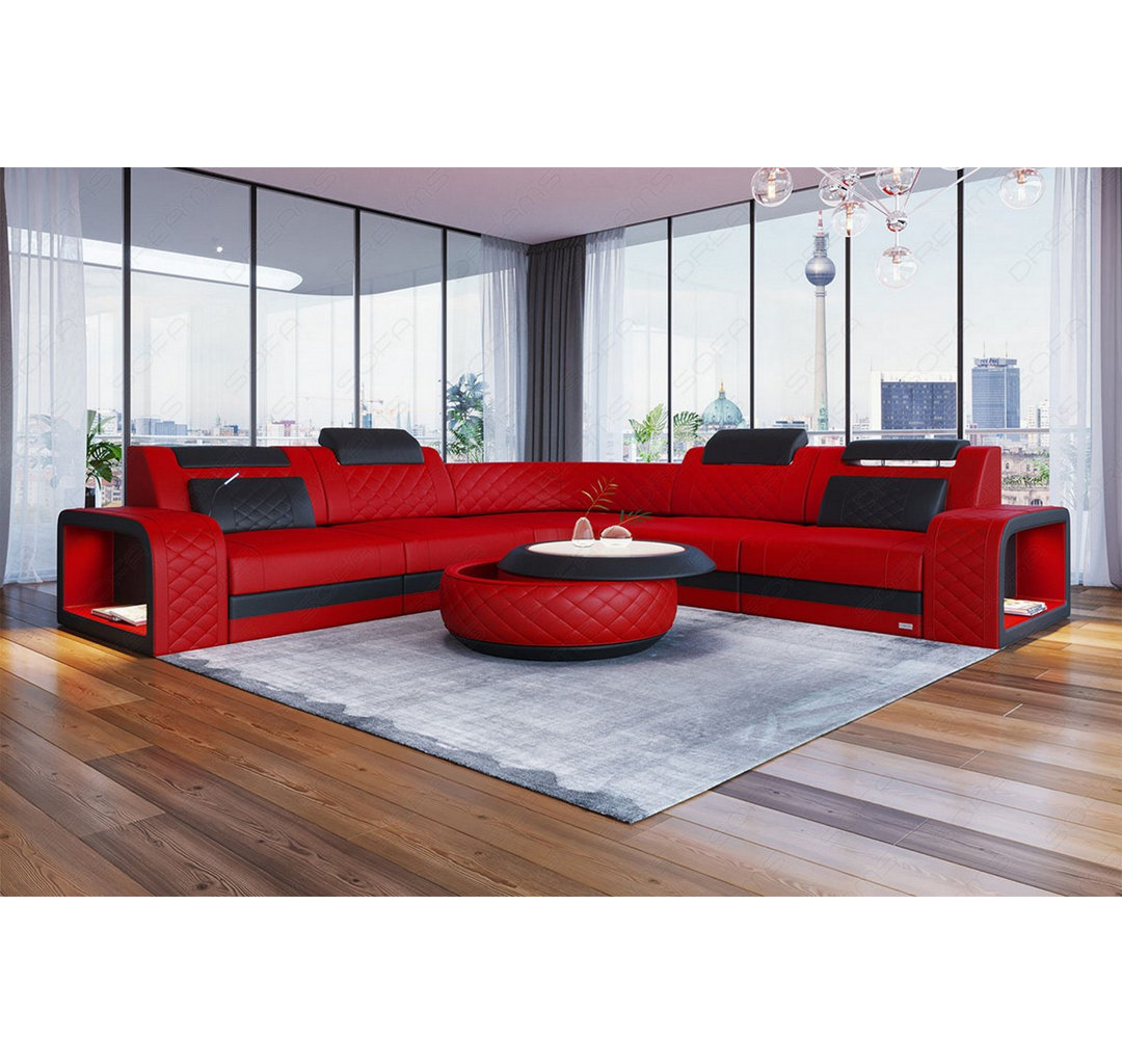 Ecksofa Foggia Leder