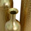Ensemble de 3 vases de sol en métal, vert et blanc, pour la décoration intérieure-136385214