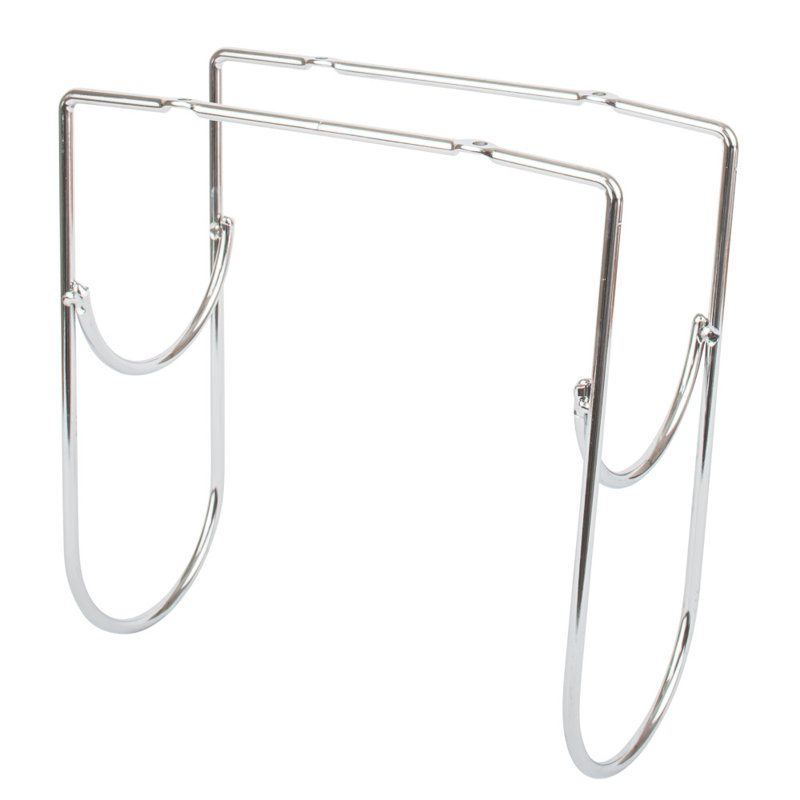 2 Bottle Hanging Wine Bottle Rack, Chrome