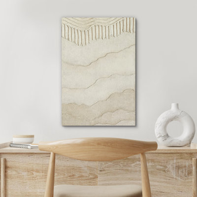 Reproduction d'art sur toile - Œuvre abstraite, décor moderne neutre pour le salon