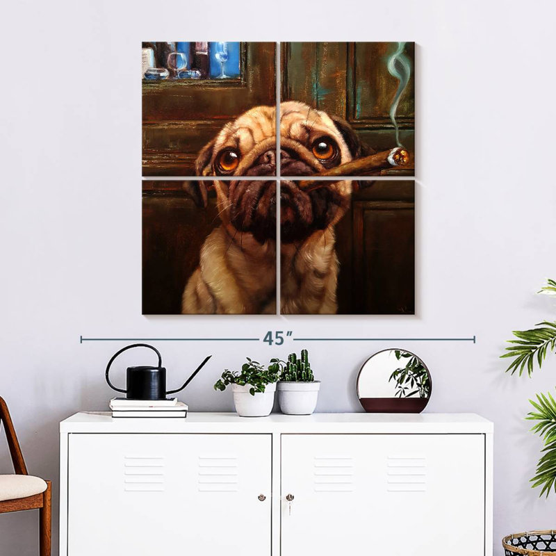 Ketti Uptown Pug, 32'' H x 32'' W