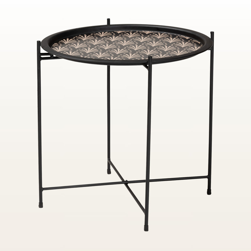 Islay Metal Plant Stand in Black Finish