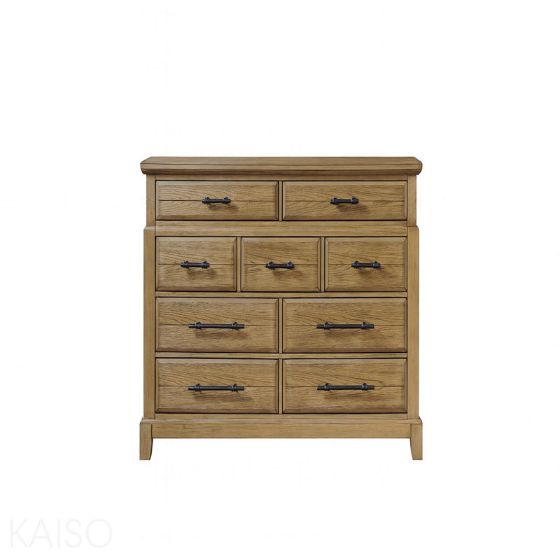 Commode 9 tiroirs - Finition caramel