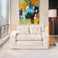 Canapé-lit à causeuse avec mousse à mémoire de forme et structure en acier - sans assemblage, conception convertible 2-en-1, tissu en velours côtelé - canapé compact pour les petits espaces, les appartements, le bureau à domicile et la chambre à coucher-121051631