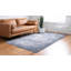 Tapis transitionnel Parrado couleur denim-61862977
