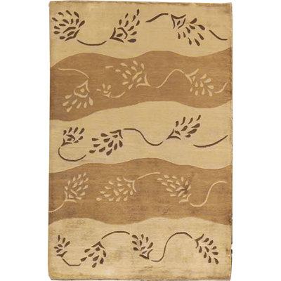 Hand-Knotted High-Quality Beige Area Rug