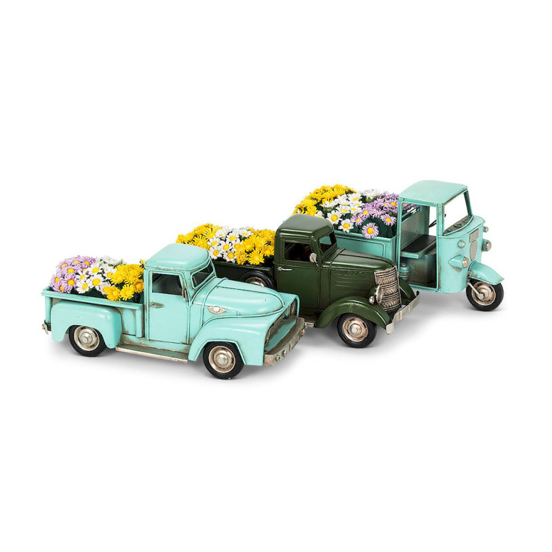 Camion avec sculptures de fleurs fergerson