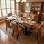 Solid Wood Top Dining Table