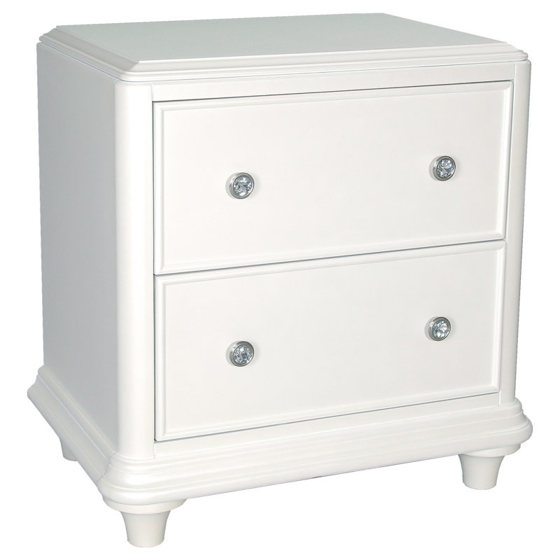 Bruns 2 Drawer Nightstand