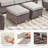 5-Piece Patio Furniture Set, All-Weather Outdoor Seating Set With Club Chairs-1663010038
