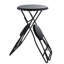 Table d'appoint en fer et deux sièges, 57,5 x 23,6 x 39,8 po, noir, décor industriel noir avec choix de sièges, idée de maison