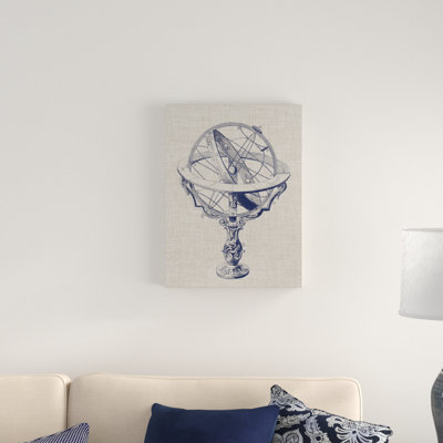 " Armillary Sphere On Linen II " by Vision Studio